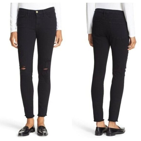 Frame Denim Pants - NWT! FRAME 'Le Skinny de Jeanne' Ripped Jeans (32)